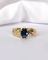 Bague tourbillon Saphir 0.63 carat "Loeva" - Elliade Paris