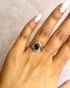 Bague Tourbillon Saphir 1 carat & Diamants 0.44 carat "Morganne" - Elliade Paris