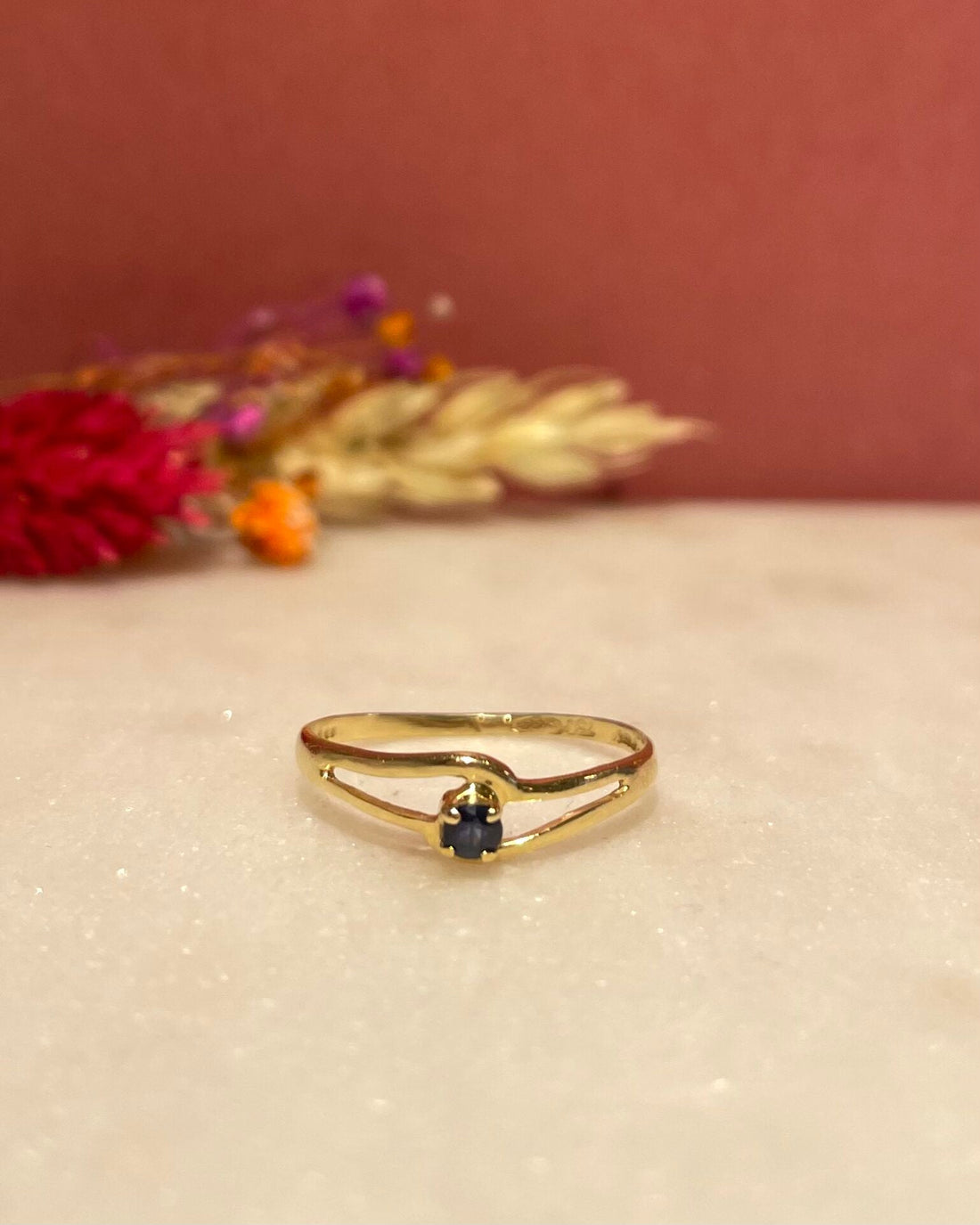 Bague Tourbillon Saphir &quot;Élya&quot; - Elliade Paris
