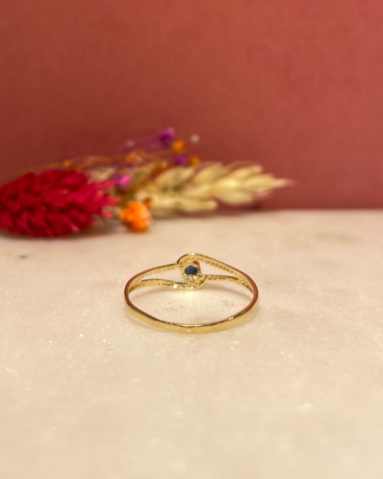 Bague Tourbillon Saphir &quot;Élya&quot; - Elliade Paris