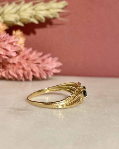 Bague Tourbillon Saphir &quot;Hazel&quot; - Elliade Paris
