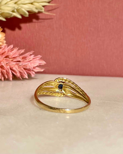 Bague Tourbillon Saphir &quot;Hazel&quot;