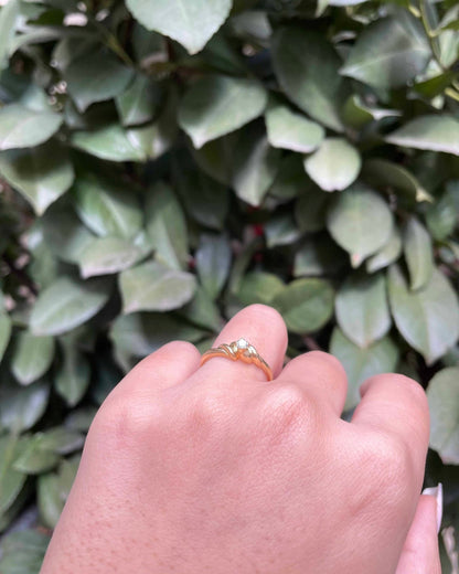 Bague Tourbillon Solitaire Diamant &quot;Ariana&quot; - Elliade Paris