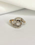 Bague Tourbillon Style Art Nouveau Diamants 0.38 carat "Nessia" - Elliade Paris