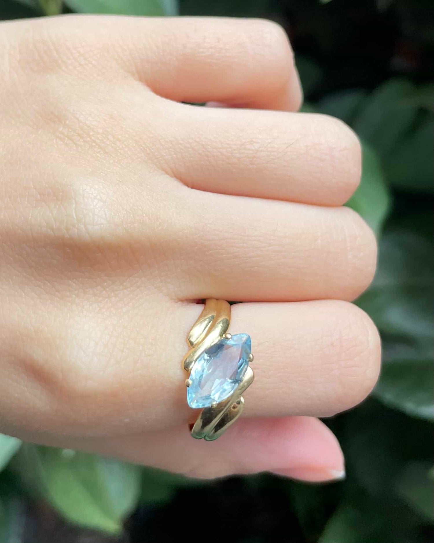 Bague Tourbillon Aigue-marine 1.30 carat &quot;Tiphaine&quot;