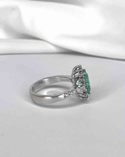 Bague Tourmaline 1.80 carat &amp; Diamants 0.56 carat &quot;Sasha&quot; - Elliade Paris