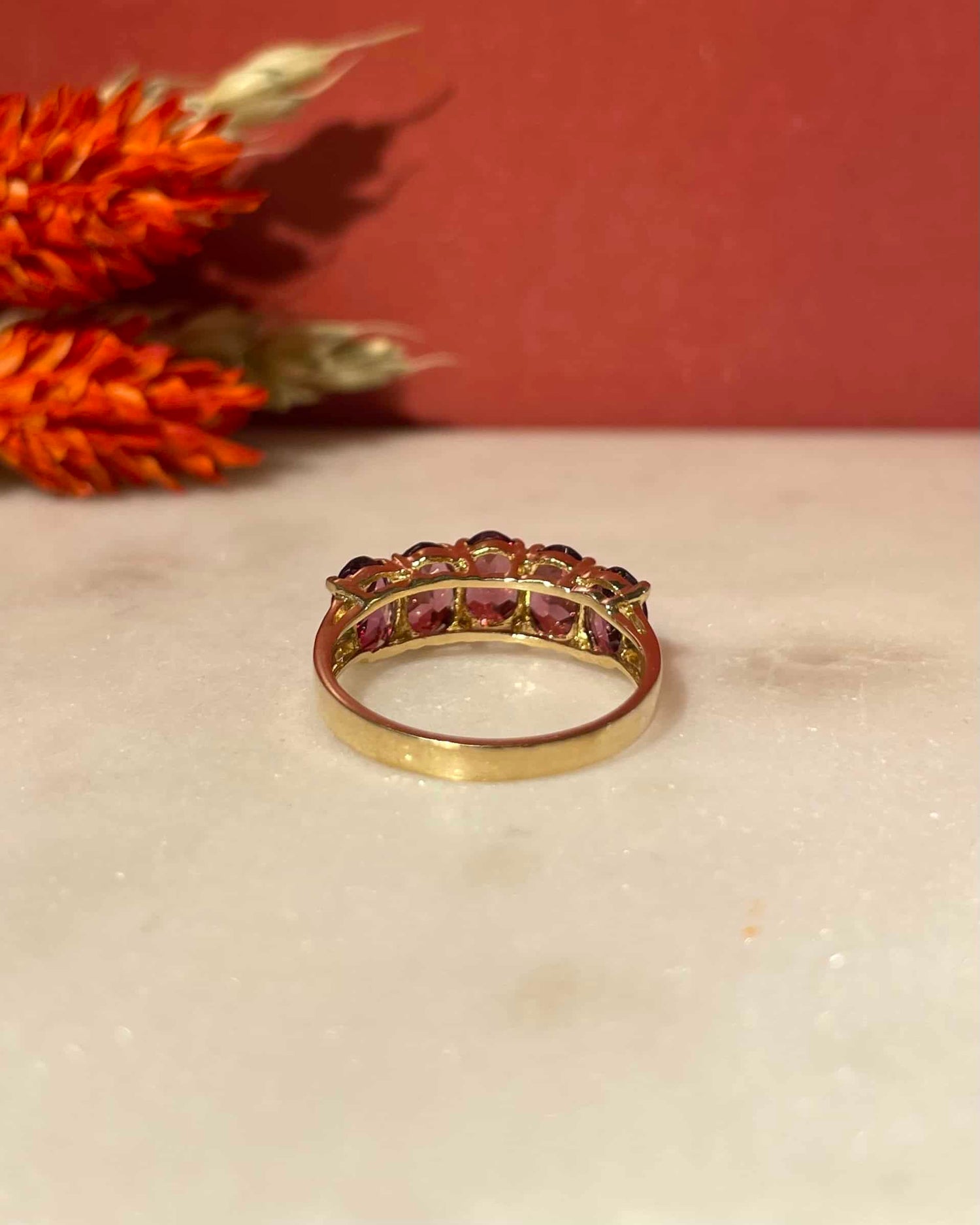 Bague Rivière Grenats 2.40 Carats &quot;Marilou&quot;