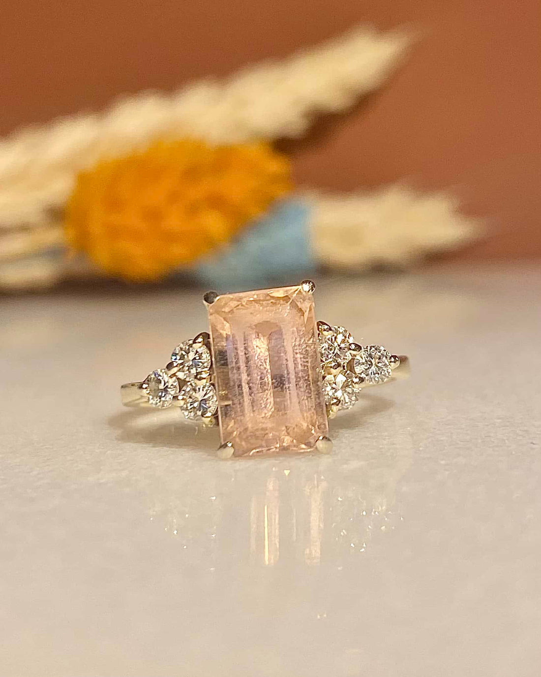 Bague Trilogie Tourmaline 1.80 Carat &amp; Diamants “Lola”