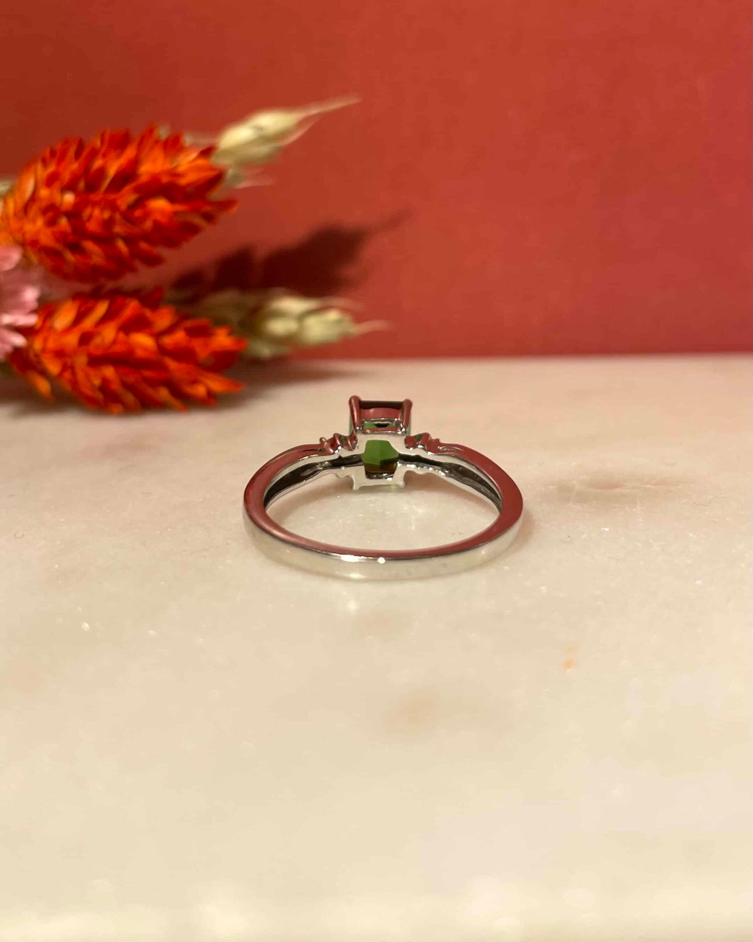Bague Trilogie Tourmaline 1.10 carat &amp; Diamants &quot;Louanne&quot;