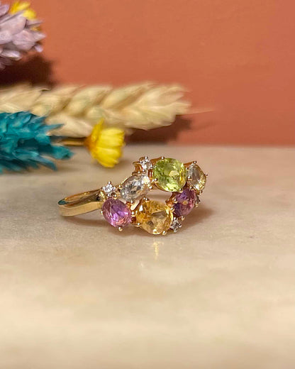 Tutti Frutti &amp;amp; Diamond Ring &quot;Joséphine&quot;