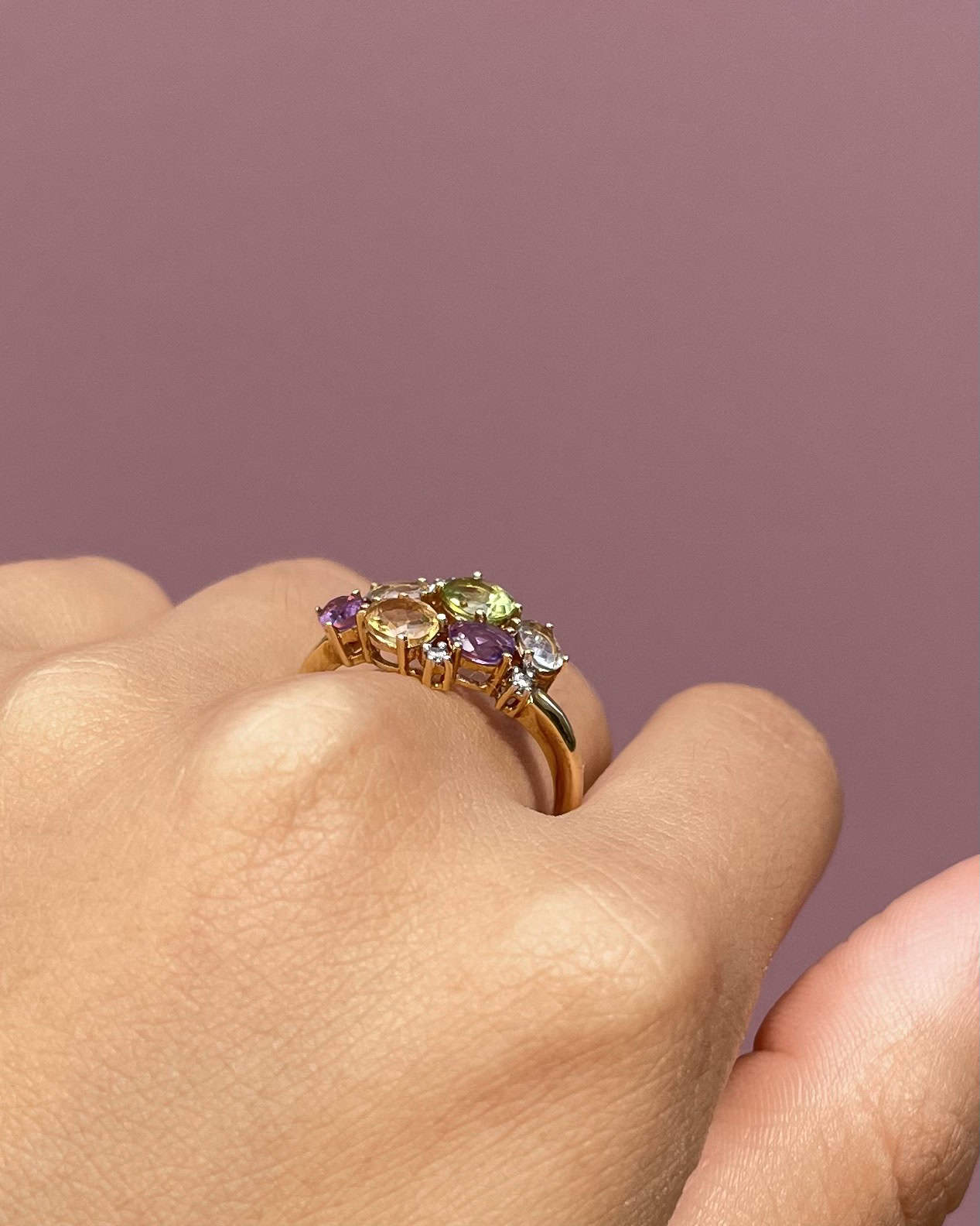 Bague Tutti Frutti &amp; Diamants "Joséphine"
