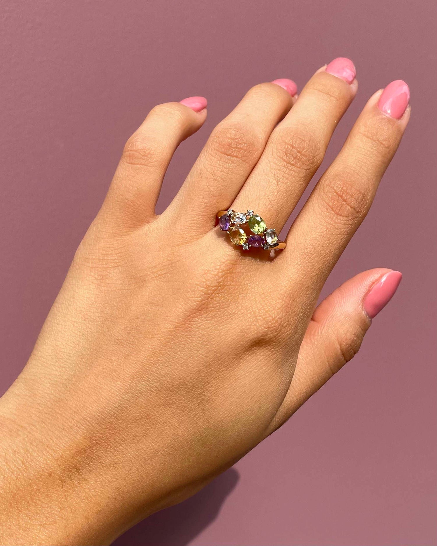 Tutti Frutti &amp;amp; Diamond Ring &quot;Joséphine&quot;