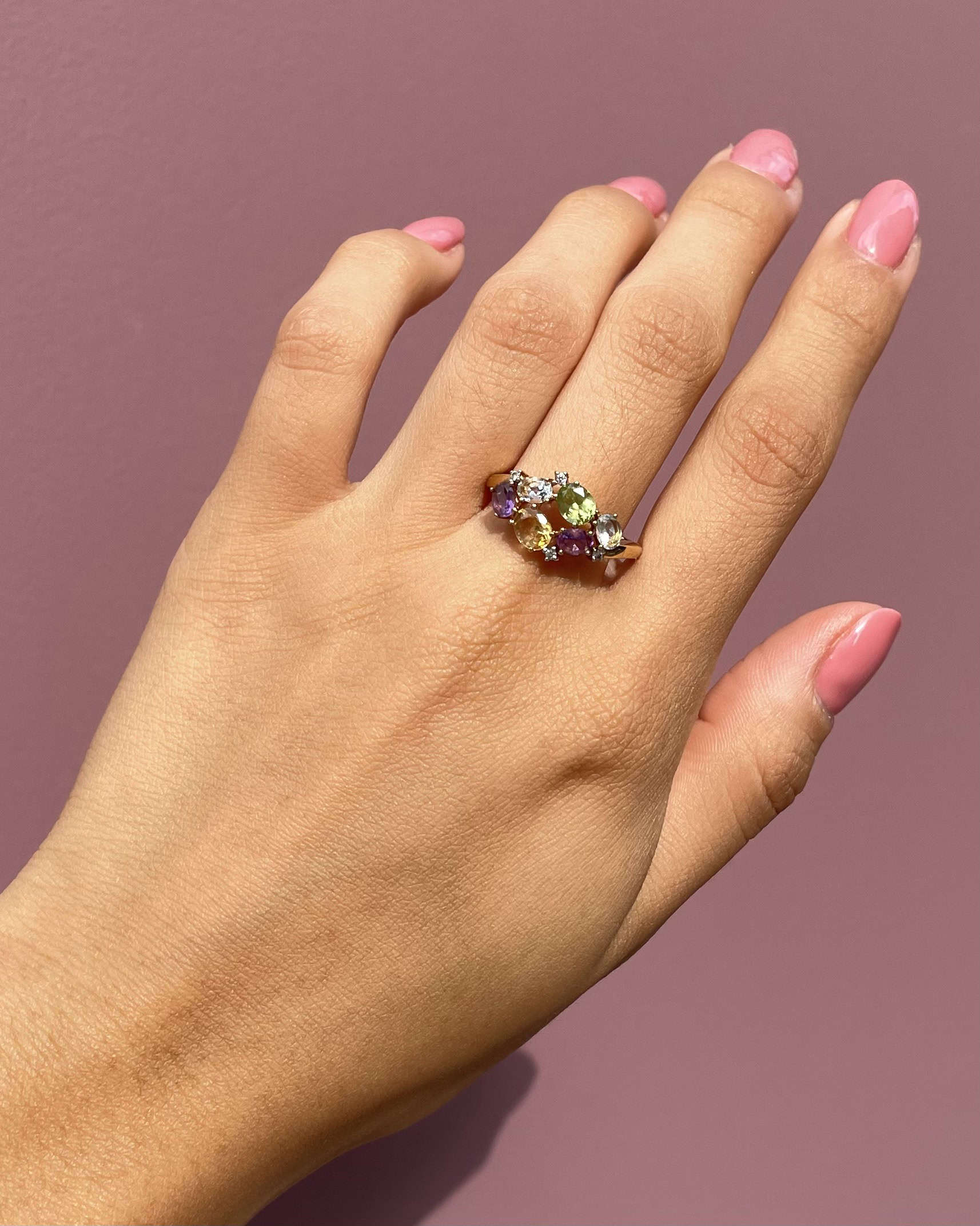 Tutti Frutti &amp;amp; Diamond Ring &quot;Joséphine&quot;