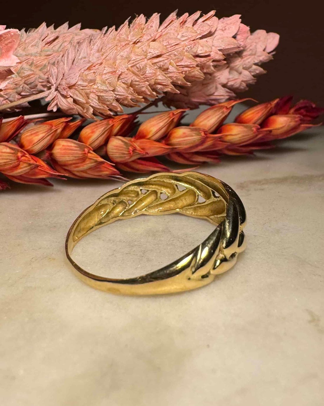 Bague Jonc Tressée Or 18 carats &quot;Jonas&quot;