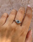 Bague Trilogie Aigue-Marine 0.80 carat & Diamants "Penélope" - Elliade Paris