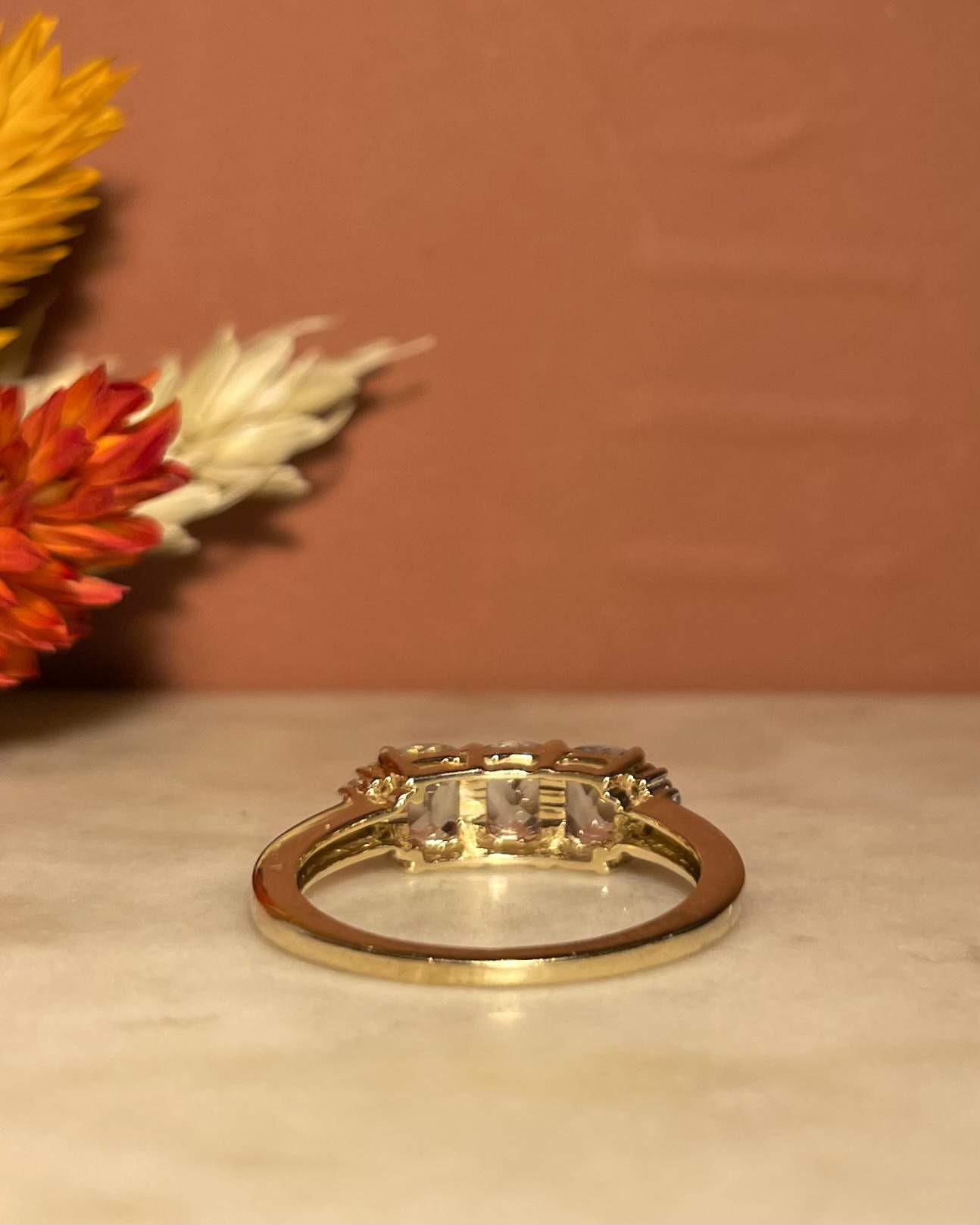 Bague Trilogie Aigues - marines &amp; Diamants "Saylor" - Elliade Paris