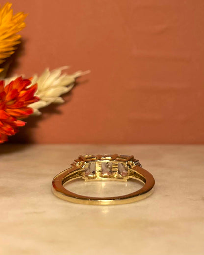 Bague Trilogie Aigues - marines &amp; Diamants &quot;Saylor&quot; - Elliade Paris