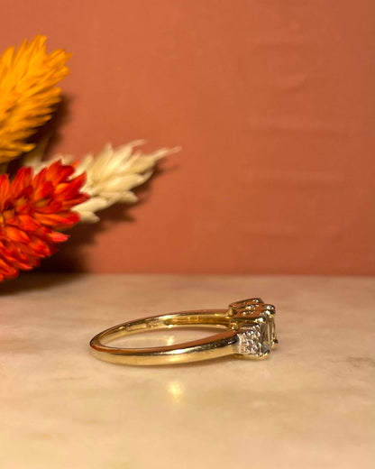 Bague Trilogie Aigues - marines &amp; Diamants &quot;Saylor&quot; - Elliade Paris