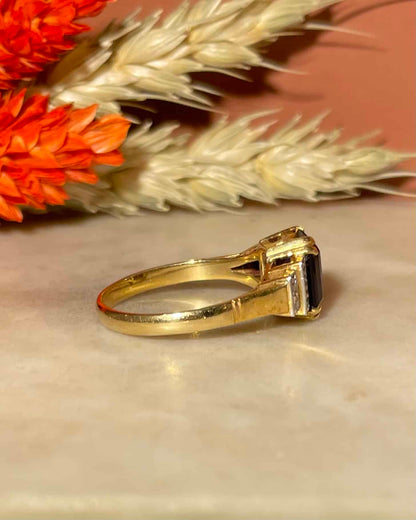 Bague Trilogie Améthyste 1.40 carat &amp; 10 Diamants &quot;Hawa&quot; - Elliade Paris