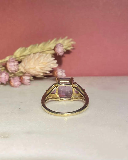 Bague Trilogie Améthystes 2.20 Carats &quot;Paula&quot; - Elliade Paris