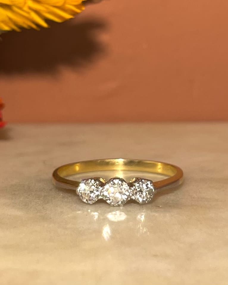 "Theresa" 0.55 carat Diamond Trilogy Ring