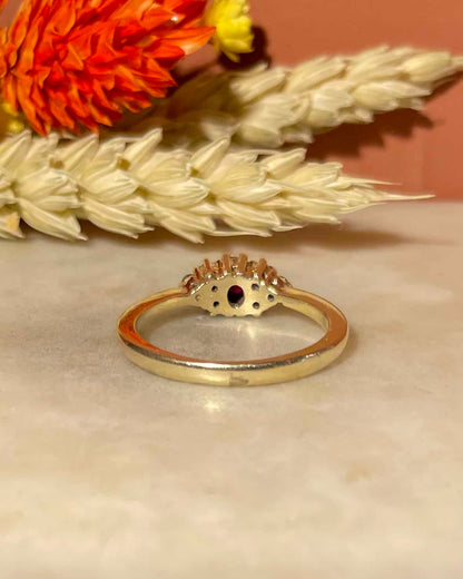 Bague Vintage Rubis &amp; Diamant &quot;Zoé&quot;