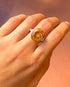 Bague Trilogie Citrine 9.15 carats & Diamants 5,26g "Jade" - Elliade Paris