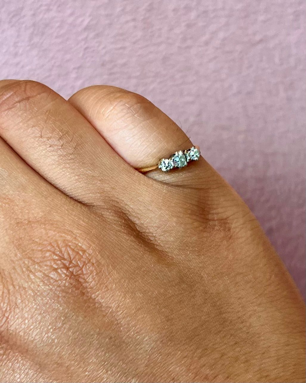 Bague Trilogie Diamants 0.22 carat "Faia" - Elliade Paris