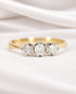 Bague Trilogie Diamants 0.22 carat "Faia" - Elliade Paris