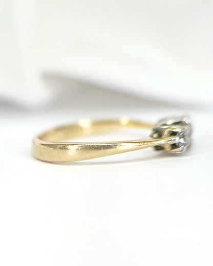 Bague Trilogie Diamants 0.22 carat "Faia" - Elliade Paris