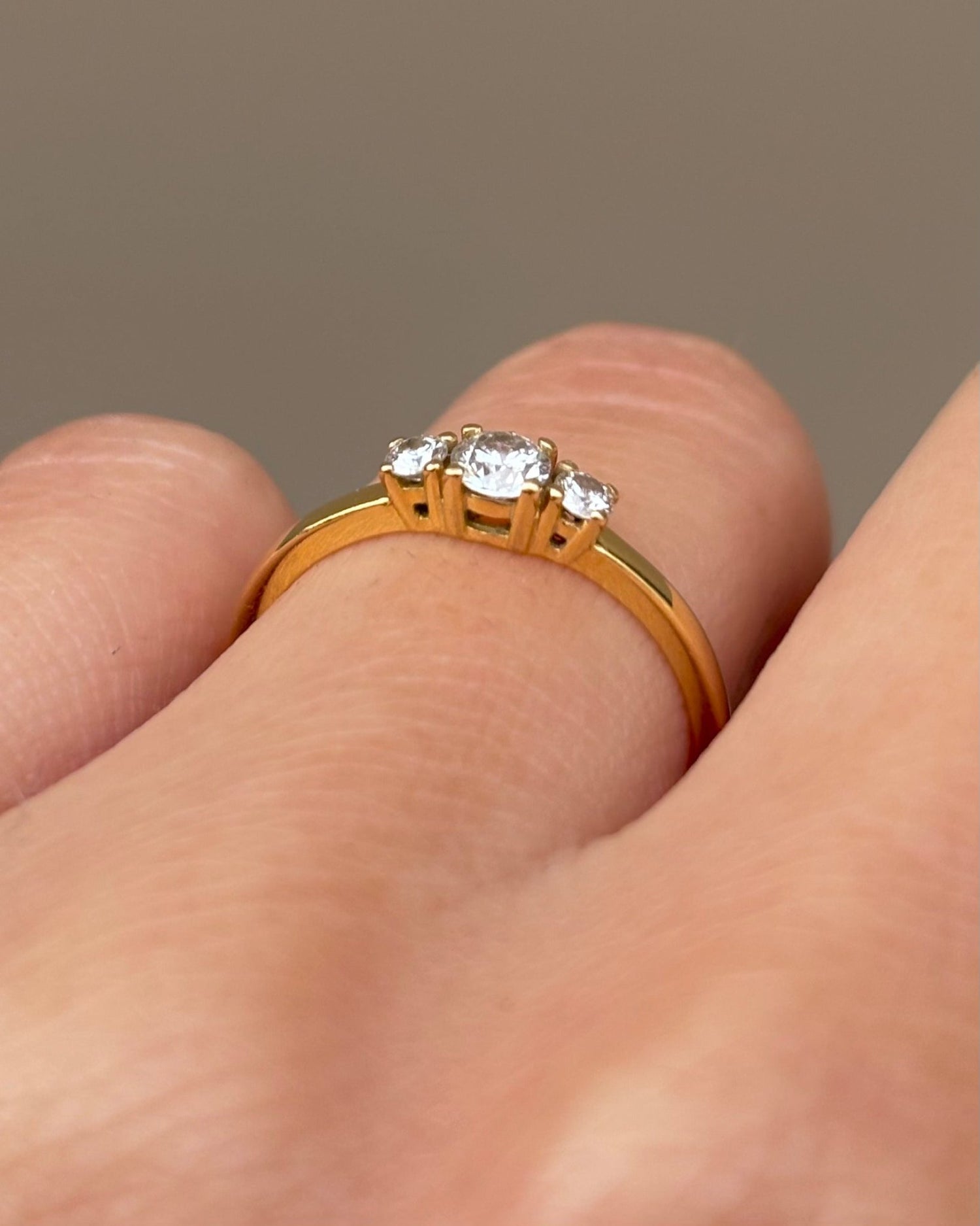 Bague Trilogie Diamants 0.25 carat "Rita" - Elliade Paris