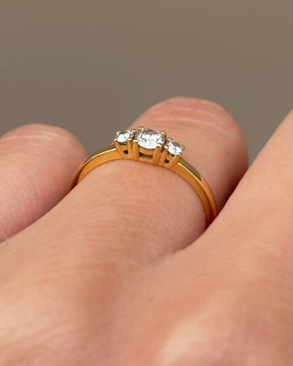 Bague Trilogie Diamants 0.25 carat "Rita" - Elliade Paris