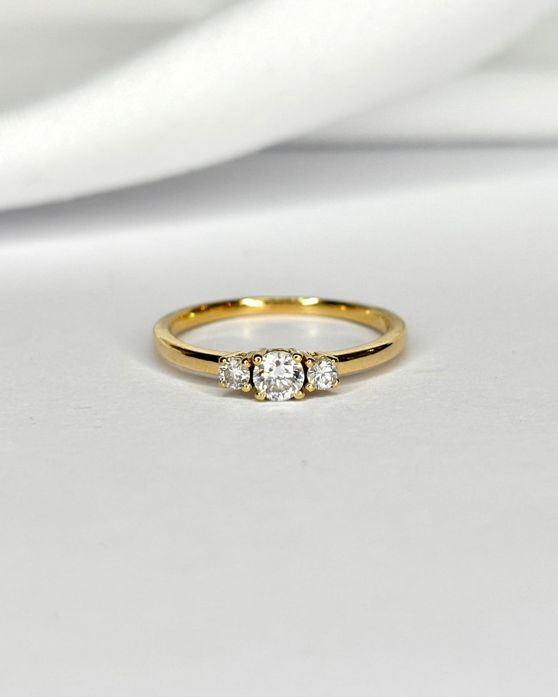 Bague Trilogie Diamants 0.25 carat "Rita" - Elliade Paris
