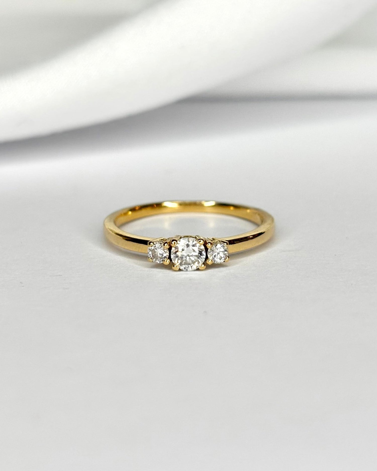 Bague Trilogie Diamants 0.25 carat "Rita" - Elliade Paris