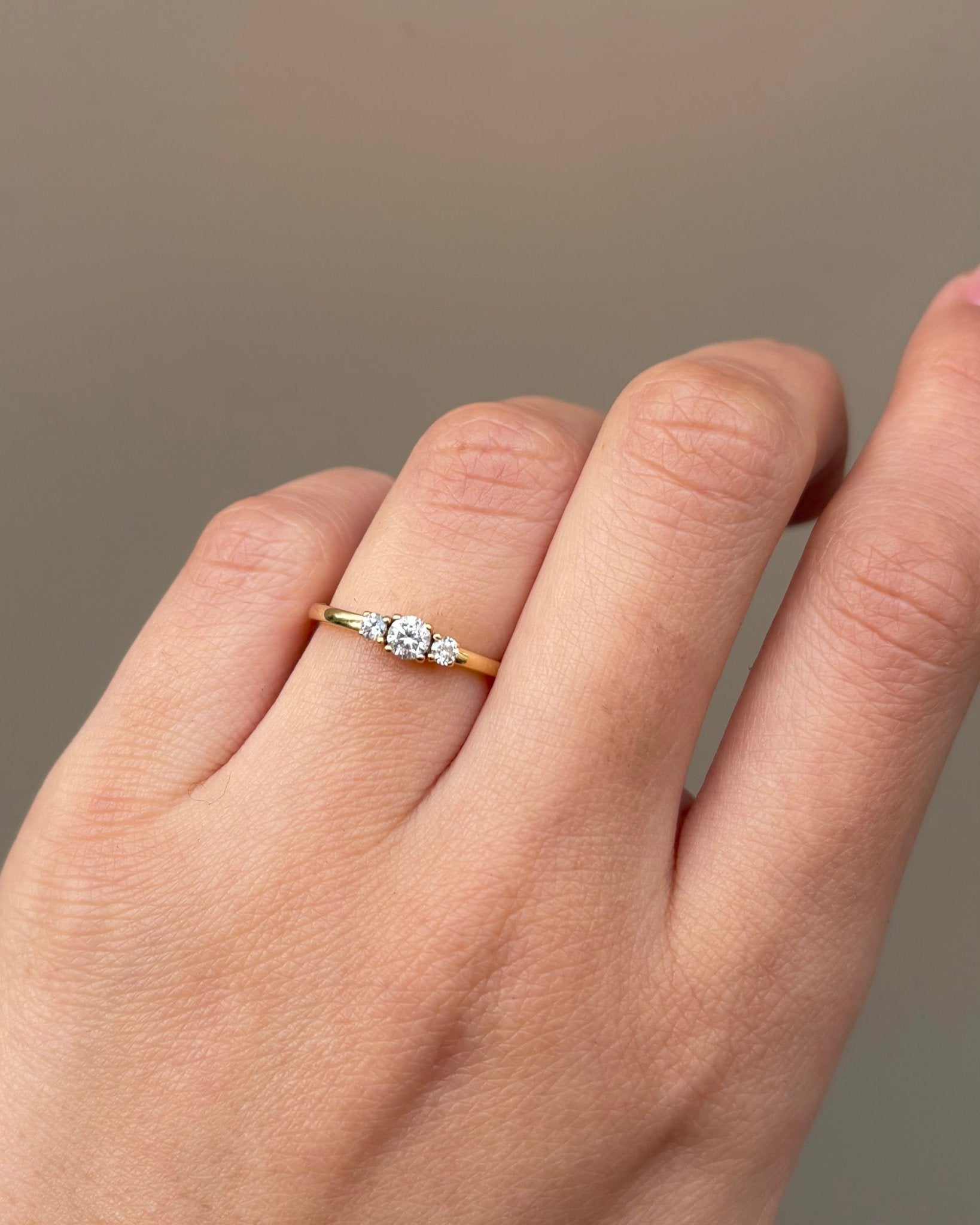 Bague Trilogie Diamants 0.25 carat "Rita" - Elliade Paris