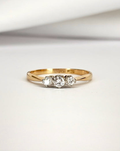 Bague Trilogie Diamants 0.25 carat "Tosca" - Elliade Paris