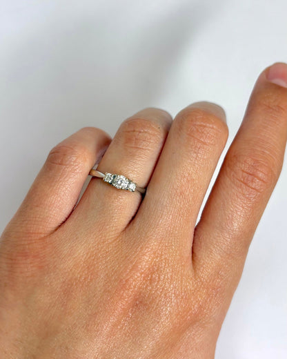 Bague Trilogie Diamants 0.30 carat "Kayla" - Elliade Paris