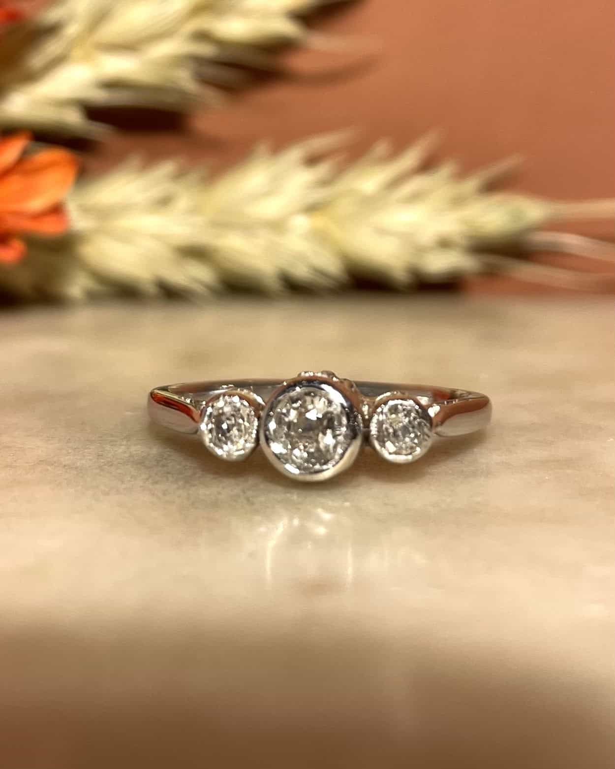 Bague Trilogie Diamants 0.30 carat "Laure" - Elliade Paris