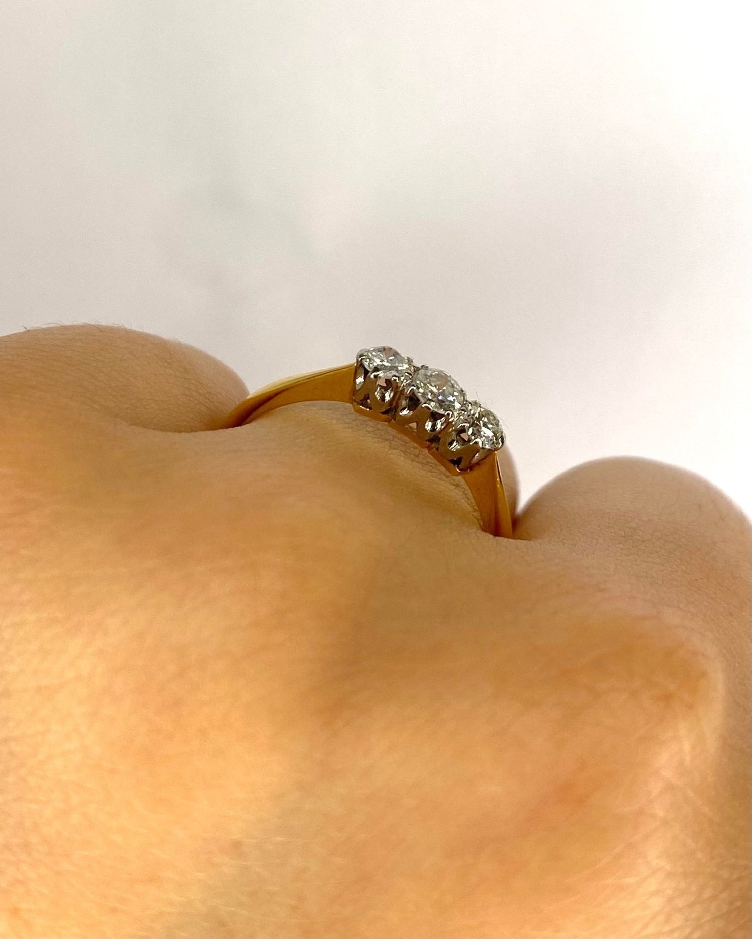 Bague Trilogie Diamants 0.31 carat "Delphine" - Elliade Paris