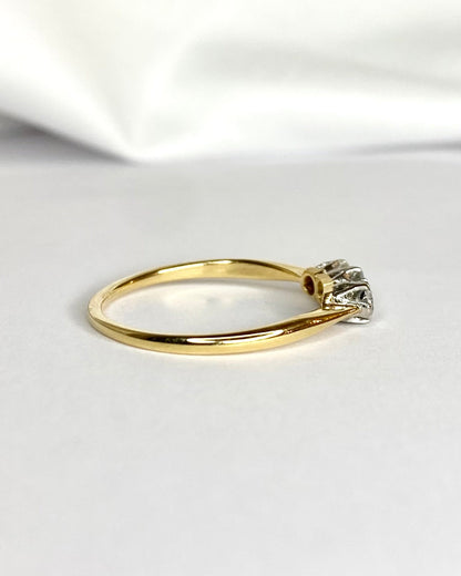 Bague Trilogie Diamants 0.31 carat "Delphine" - Elliade Paris