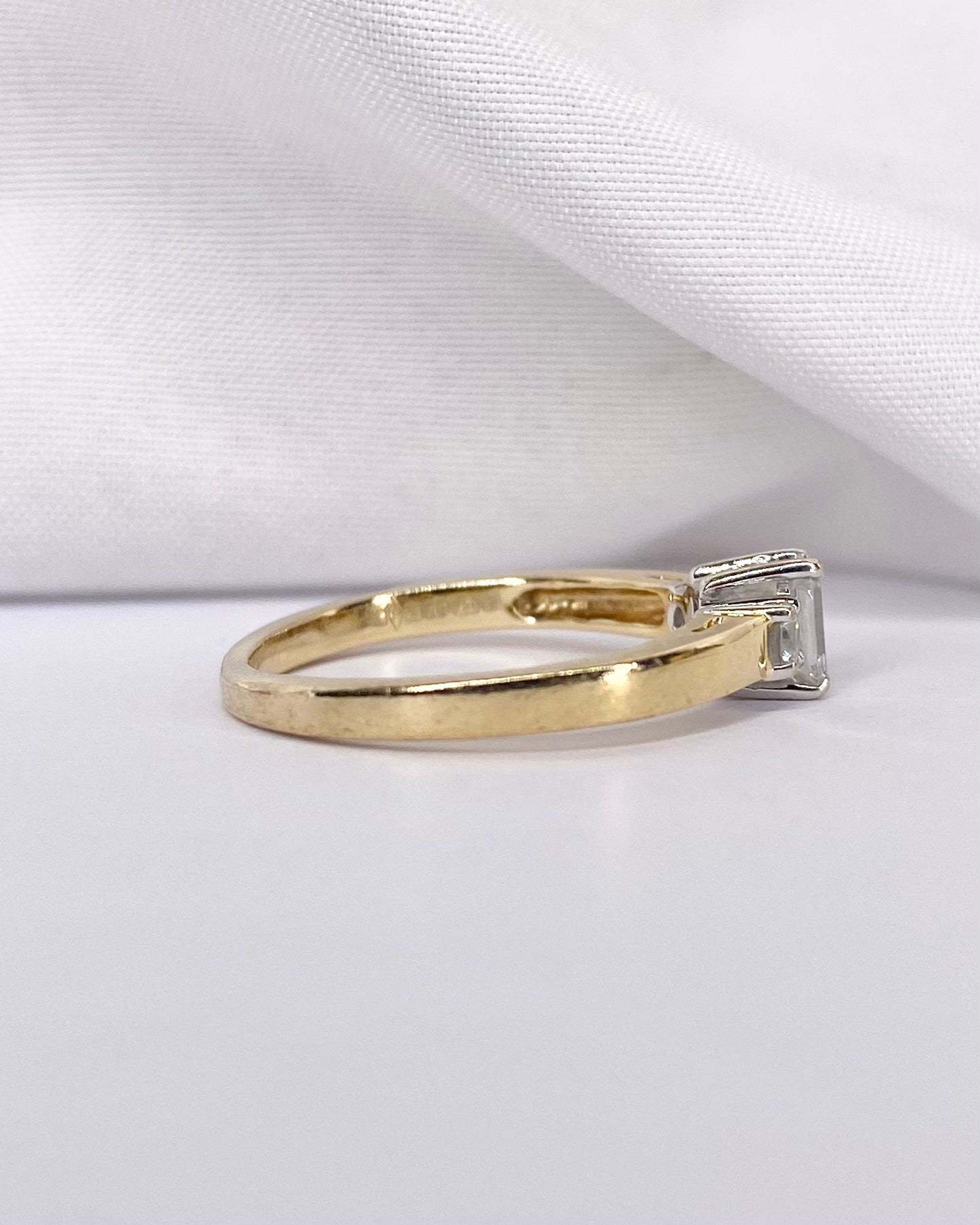 Bague Trilogie Diamants 0.36 carat &quot;Jasmine&quot; - Elliade Paris