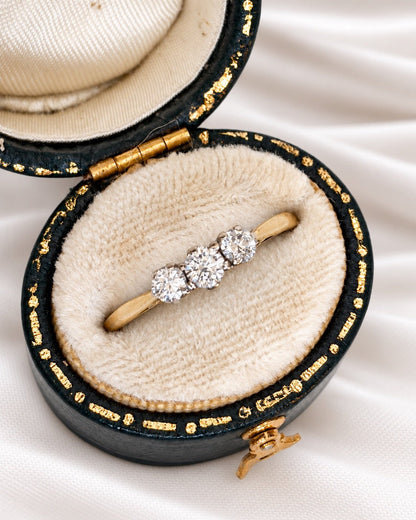 Bague Trilogie Diamants 0.37 carat "Emma" - Elliade Paris
