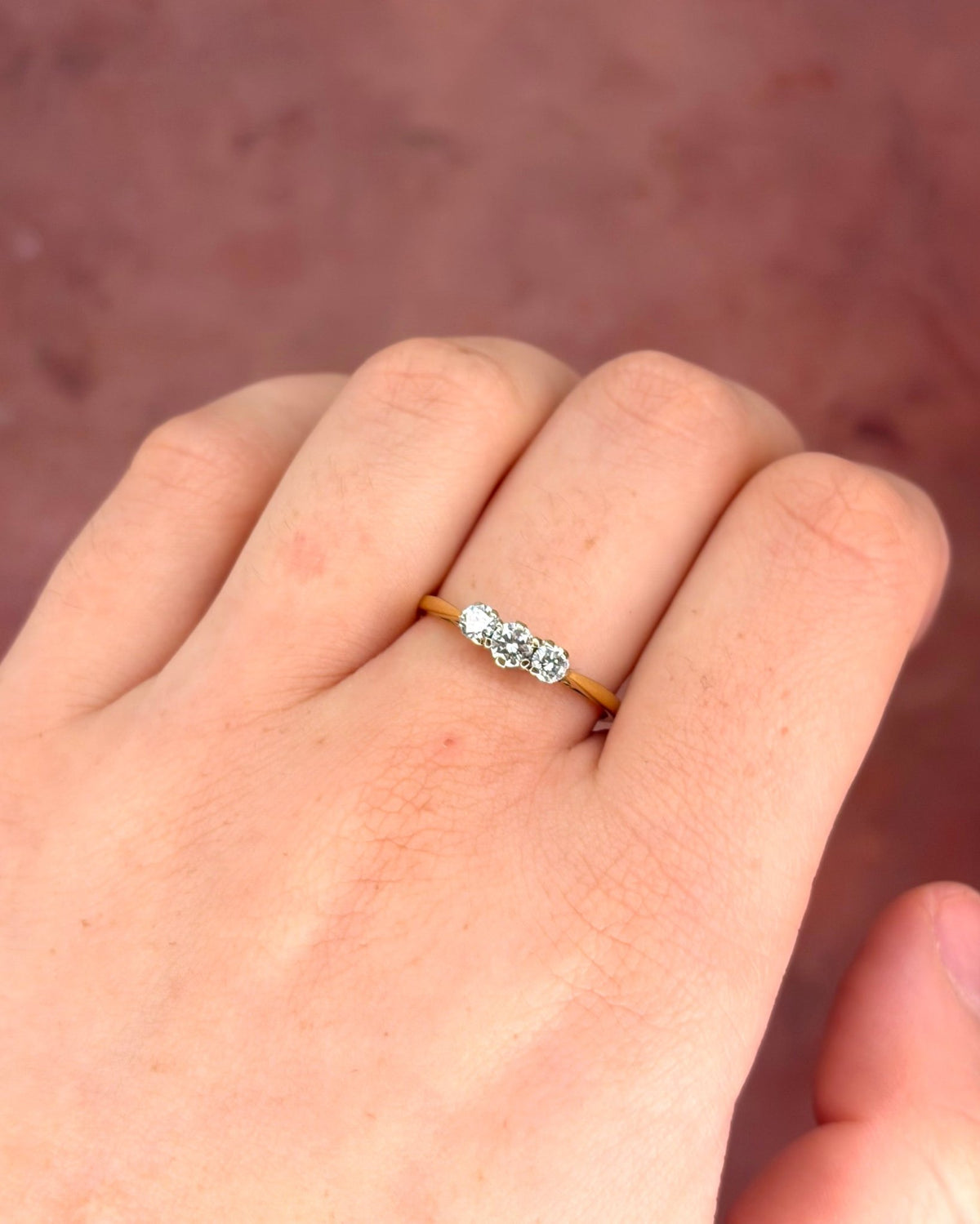 Bague Trilogie Diamants 0.37 carat "Emma" - Elliade Paris