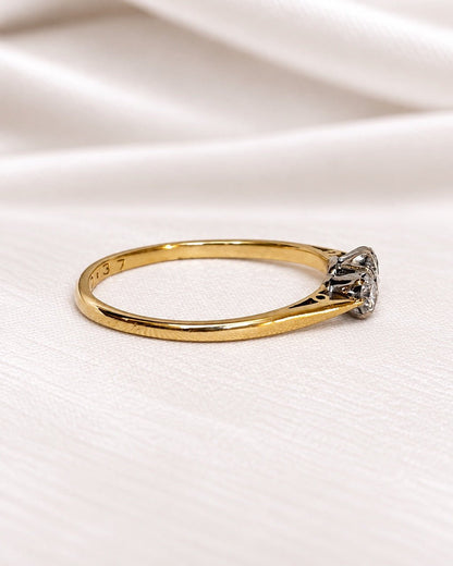 Bague Trilogie Diamants 0.37 carat "Emma" - Elliade Paris