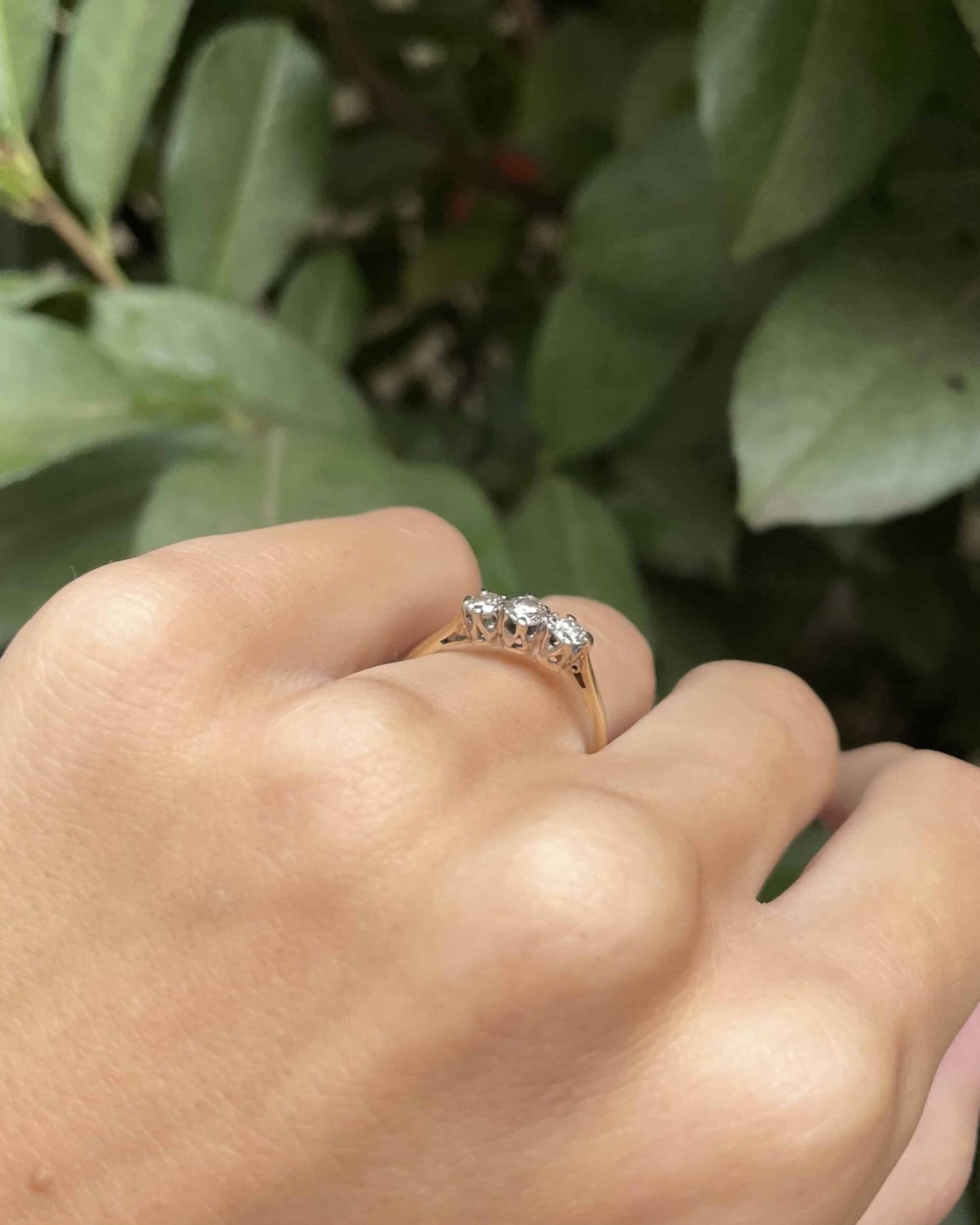 Bague Trilogie Diamants 0.39 carat &quot;Laila&quot; - Elliade Paris