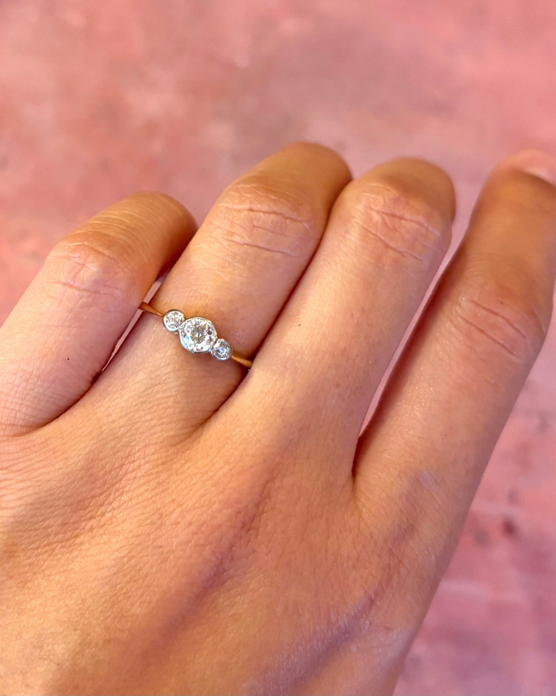 Bague Trilogie Diamants 0.39 carat "Salomé" - Elliade Paris