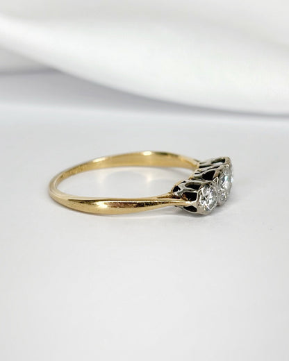 Bague Trilogie Diamants 0.40 carat "Ange" - Elliade Paris