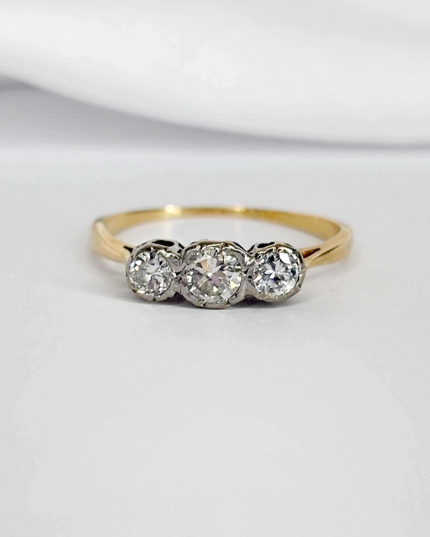 Bague Trilogie Diamants 0.40 carat "Ange" - Elliade Paris