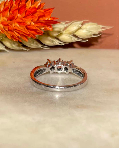 Bague Trilogie Diamants 0.40 carat &quot;Eunji&quot; - Elliade Paris