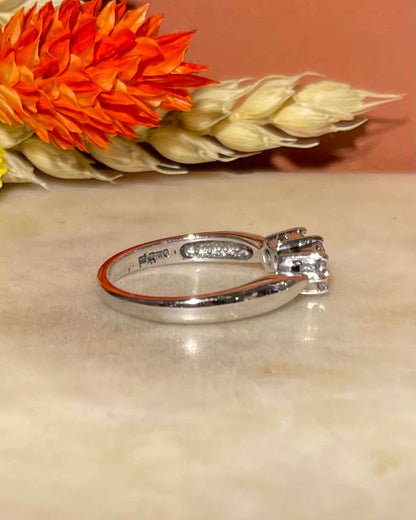 Bague Trilogie Diamants 0.40 carat &quot;Eunji&quot; - Elliade Paris